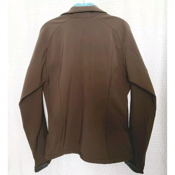 Salomon Soft Shell Jacket Wind/Water Resistant Brown w/ Aqua Trim Women's M - Picture 3 of 15